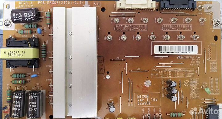 EAX65424001 (2.7) REV 3.3 плата питания LG