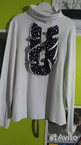 Блузка белая для девочек 152-158