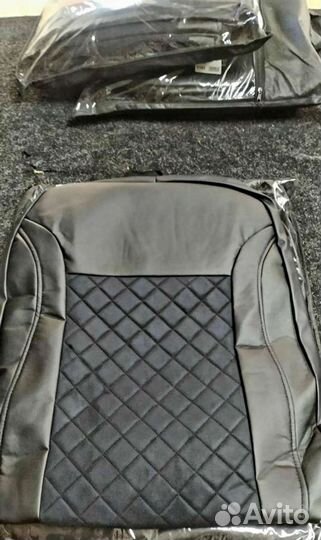 Чехлы из экокожи с алькантарой на многие авто