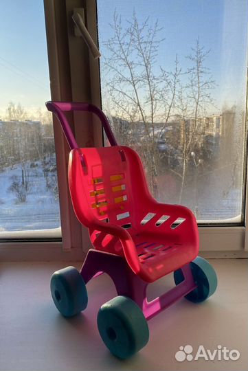 Коляска кукольная игрушечная