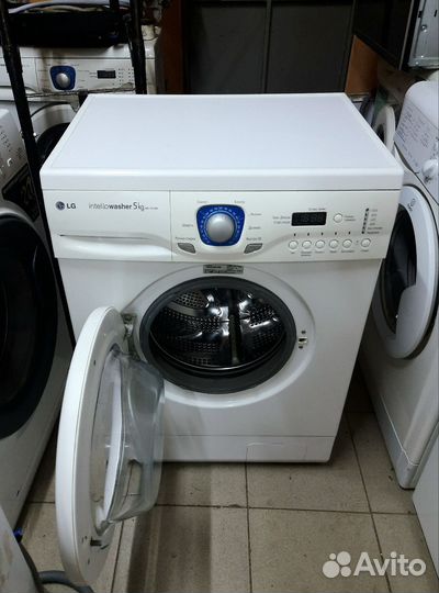 Хорошая стиральная машина LG 5кг 44см Корея