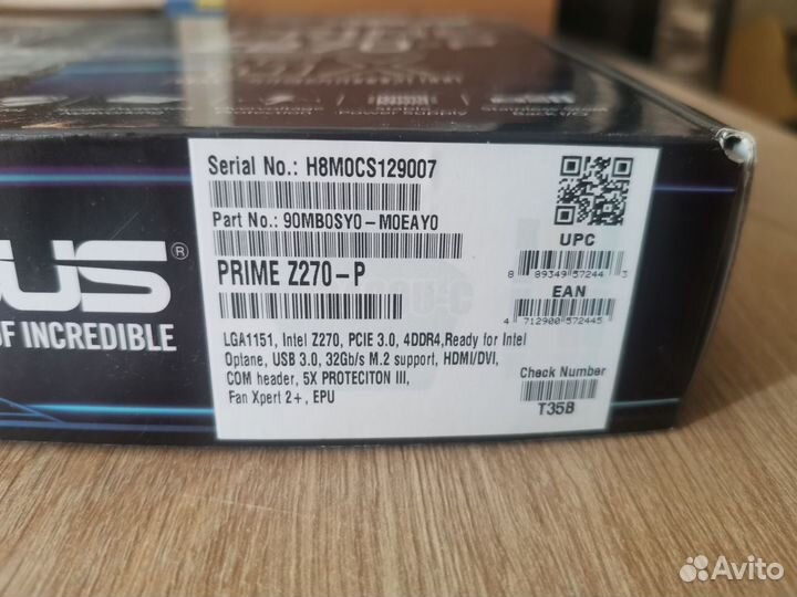 Материнская плата Asus Z270-P
