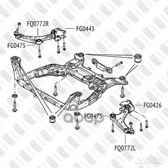 Сайлентблок fixar FG0443