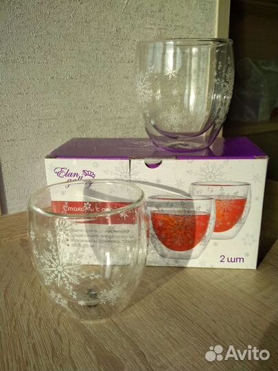 Стаканы с двойными стенками