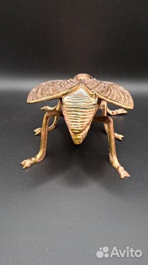 Пепельница муха латунь