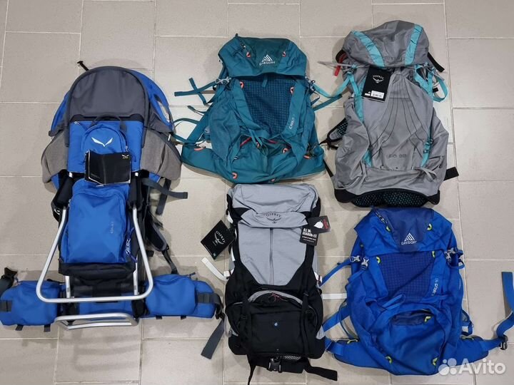 Туристические рюкзаки Osprey, Gregory, Salewa