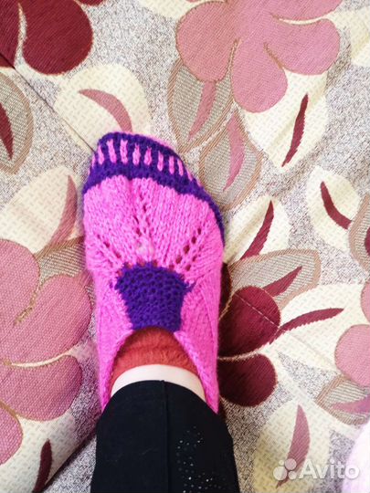Вязанные тапочки в ассортименте