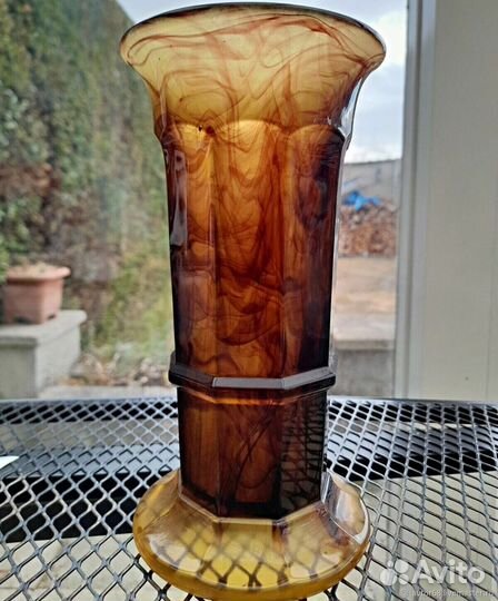 Ваза.Художественное стекло.Англия.Старинная