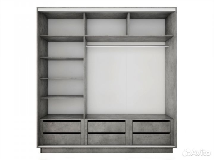 Шкаф купе с зеркалом Экспресс