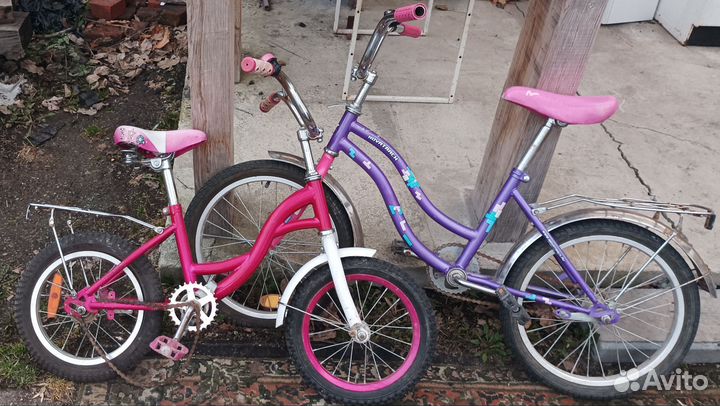 Велосипед детский колёса на 14 и 18
