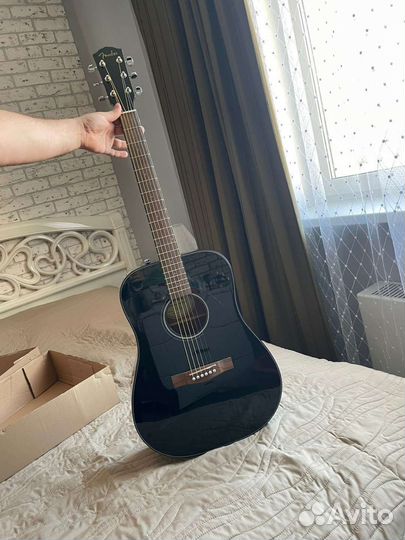 Акустическая гитара fender cd60 новая отстроенная