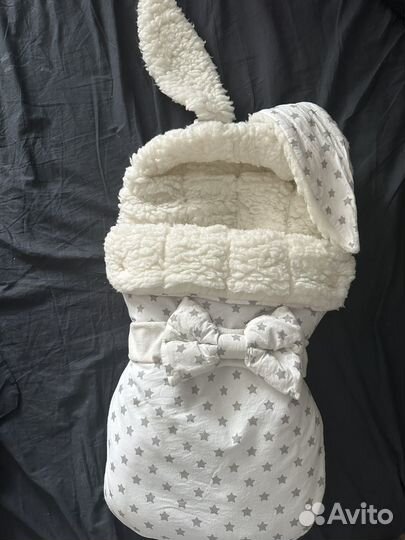 Конверт шерстяной на выписку и в детскую коляску