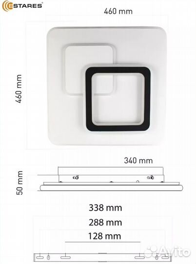 Люстра потолочная LED (новая)
