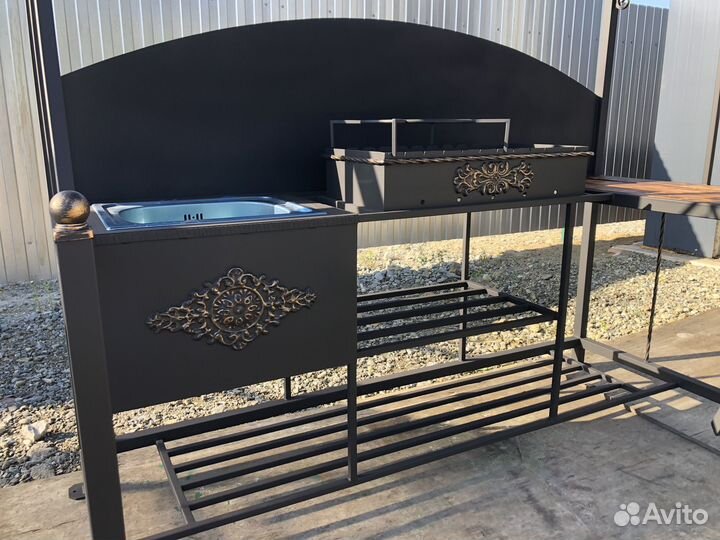 Мангал с крышей