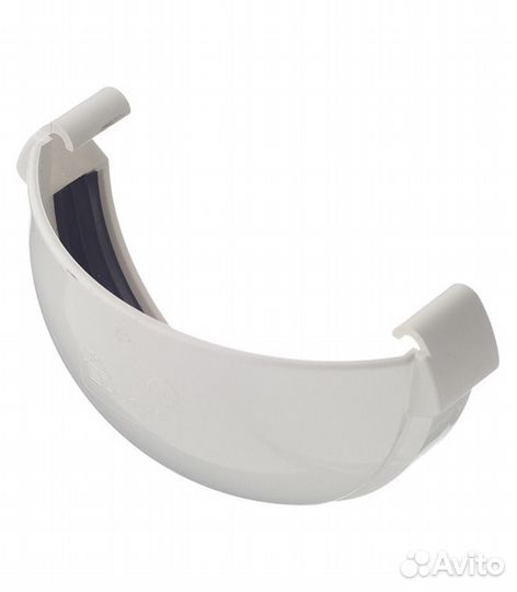 Заглушка желоба пластиковая d140 мм пломбир RAL 90