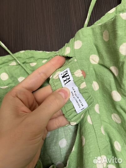 Платье zara лен