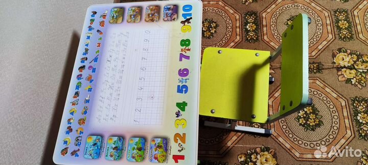 Растущий детский комплект стол+стул