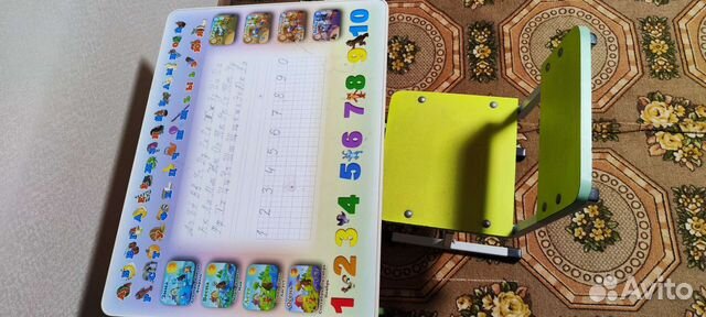 Растущий детский комплект стол+стул