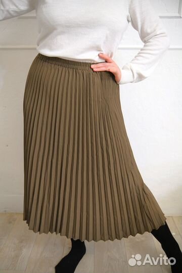 Юбка плиссе миди