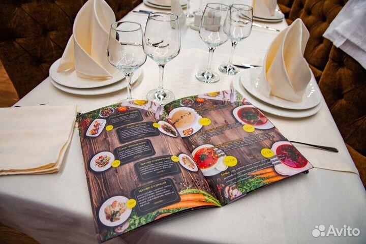 Меню для ресторанов