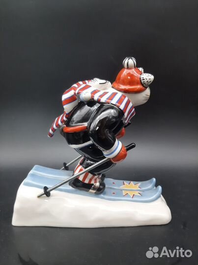 Статуэтка Villeroy boch Benedikt Кот на лыжах