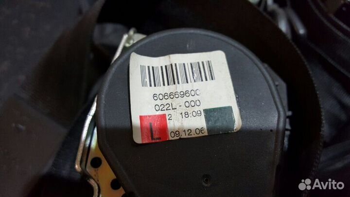 Ремень безопасности задний Audi Q7 4L 4.2 BAR 06