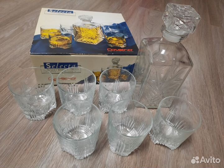 Набор штоф и стаканы новый