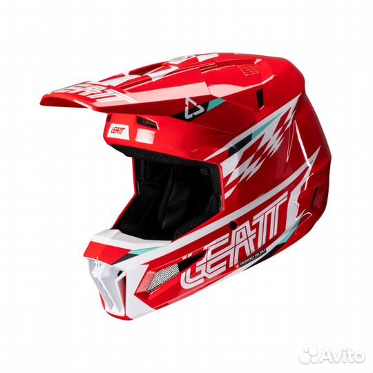 Мотошлем Leatt Moto 3.5 Helmet Kit (Red, M, 2025