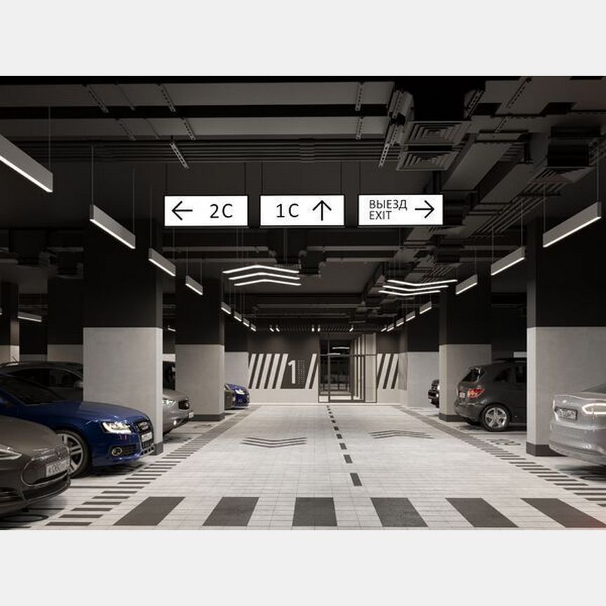 1-к. апартаменты, 54,3 м², 11/11 эт.