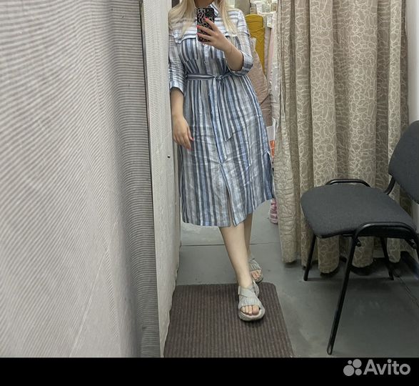 Платье льняное