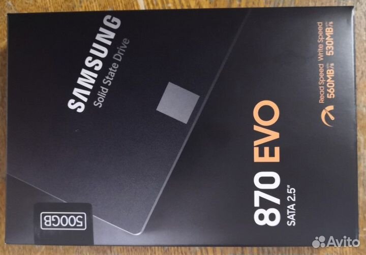 SSD накопитель Samsung 870 EVO 500гб 2.5
