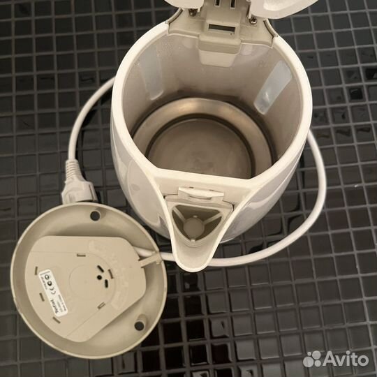 Чайник электрический tefal bf26 рабочий б/у белый