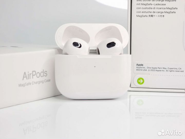 Airpods 3 Premium, гарантия + чехол