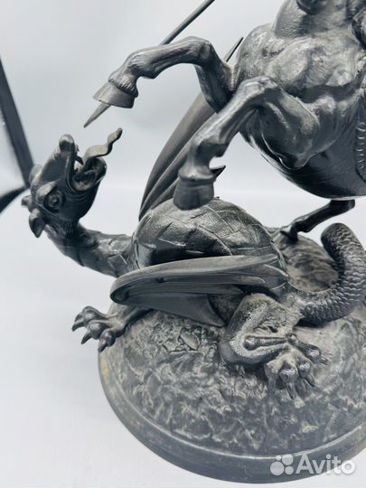 Скульптура Георгий Победоносец Чугун Касли