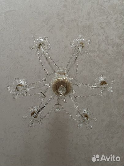 Люстра чешский хрусталь