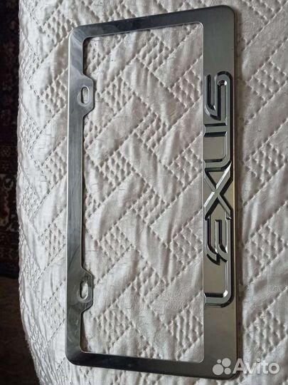 Номерные рамка хром