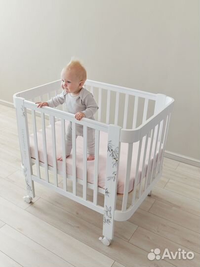 Детская кроватка HB Mommy Love white (белая)