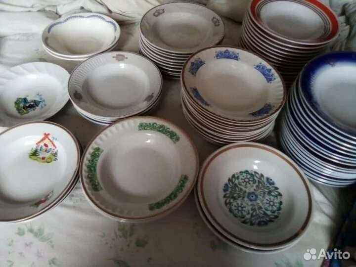 Разная посуда СССР (тарелки)