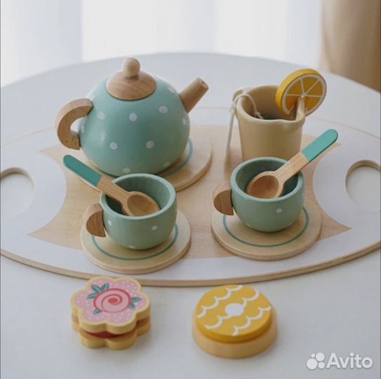 Детский Чайный набор деревянный