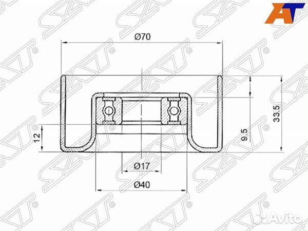 Ролик приводного ремня toyota hilux pick UP