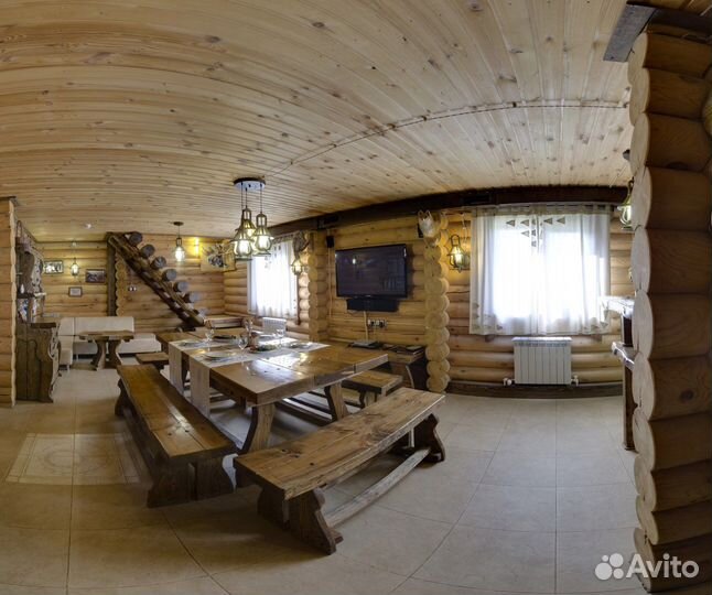 Баня сауна с уличным бассейном