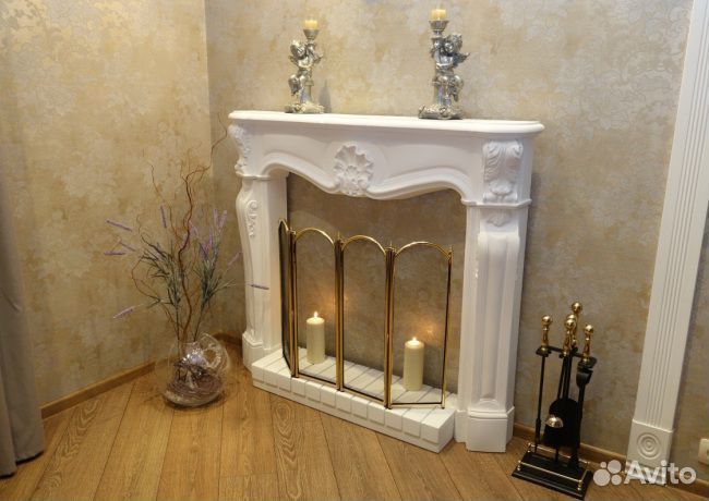 Гипсовый каминый портал от производителя