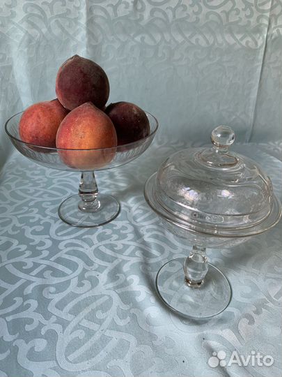 Ваза для фруктов на ножке СССР
