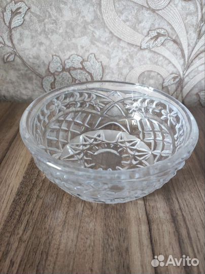 Конфетница салатник СССР хрусталь