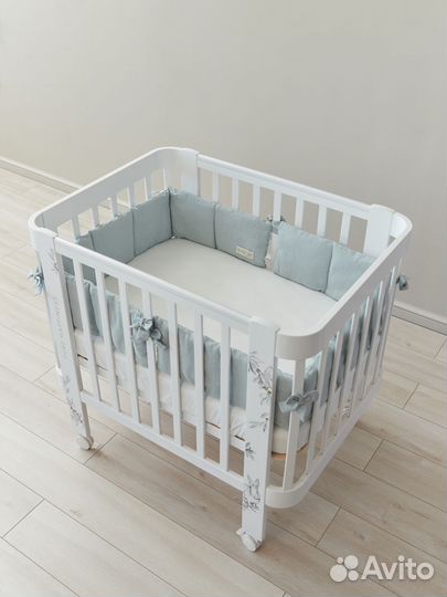 Детская кроватка HB Mommy Love white (белая)