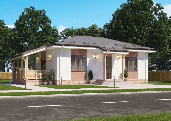 Коттедж 80 м² на участке 15 сот.