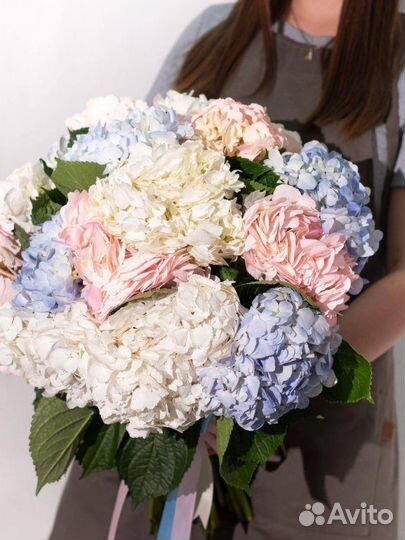 Букет Москва гортензия микс 15 шт