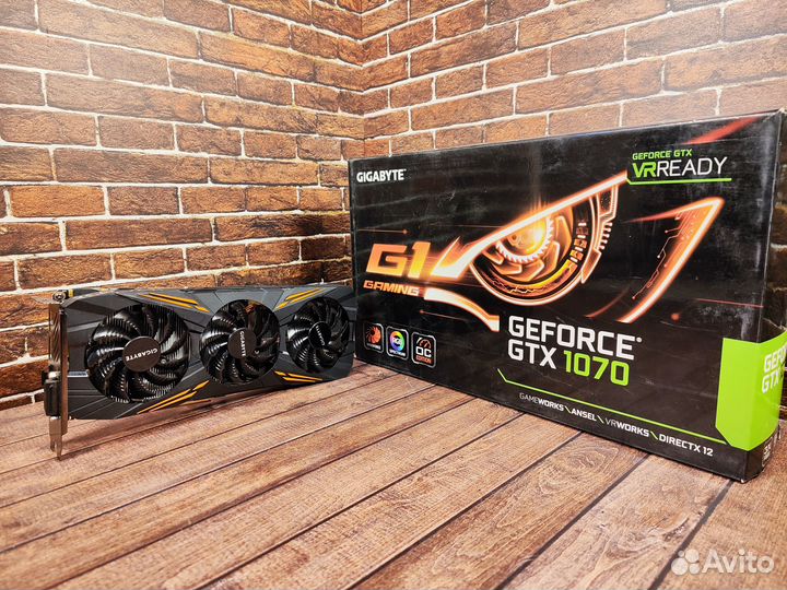Видеокарта Gigabyte GeForce GTX 1070