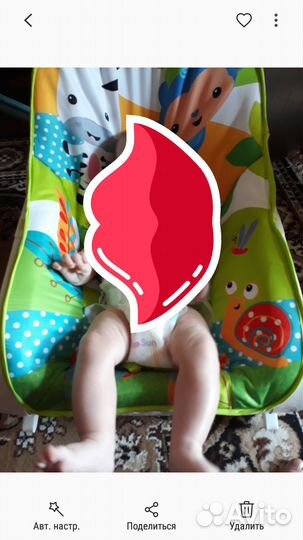 Шезлонг детский