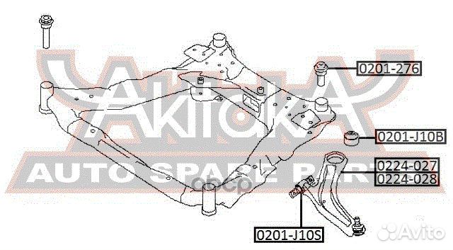 Сайлентблок подрамника задний;nissan qashqai J1